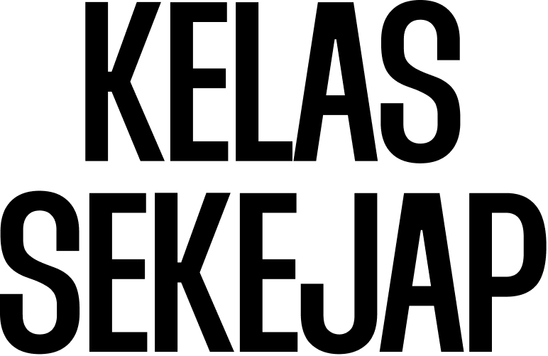 Kelas Sekejap wordmark — black